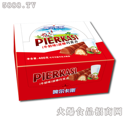 啤爾卡斯牛奶味波棒巧克力400g