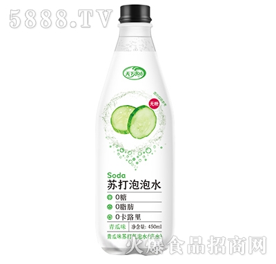 天下水坊蘇打泡泡水飲料青瓜味450ml
