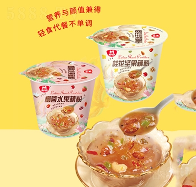 麥丹郎桂花堅果+椰蓉水果藕粉33克方便速食食品