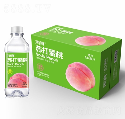 頂真蘇打蜜桃風(fēng)味飲料375mlX24瓶